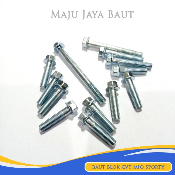 1 Set Baut Baud Block Blok mesin CVT Yamaha Mio Sporty &amp; Mio lama