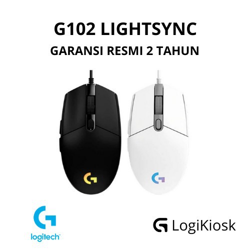 LOGITECH G102 v2 LIGHTSYNC RGB Gaming Mouse - GARANSI RESMI - Hitam