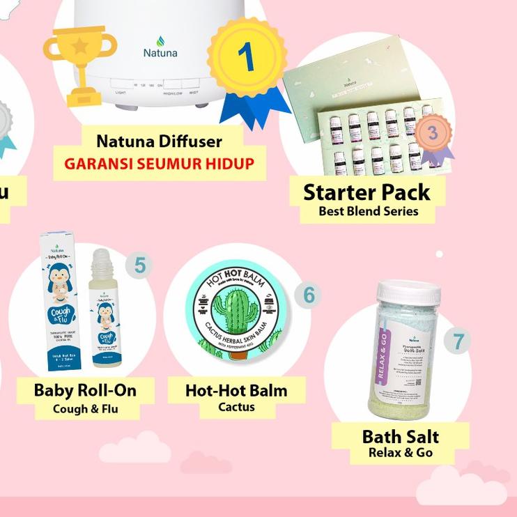 ☜ Natuna Eucalyptus Fabric Spray Anti Tungau Kutu Nyamuk Essential Oil Spray Minyak Esensial Diffuse