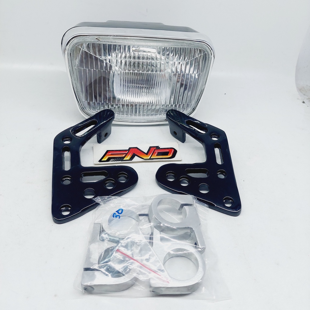 BRACKET BREKET BRICKET LAMPU RX KING CNC MODEL KUPINGAN LAMPU SET TULANGAN RXKING SET LAMPU
