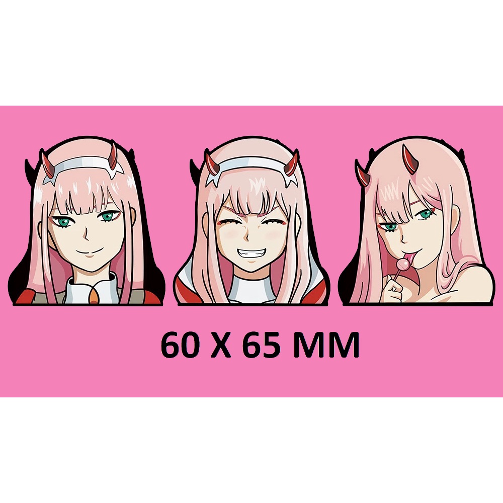 

DARLING IN THE FRANXX Zero Two 3D Motion Stiker Anime Sticker Bergerak