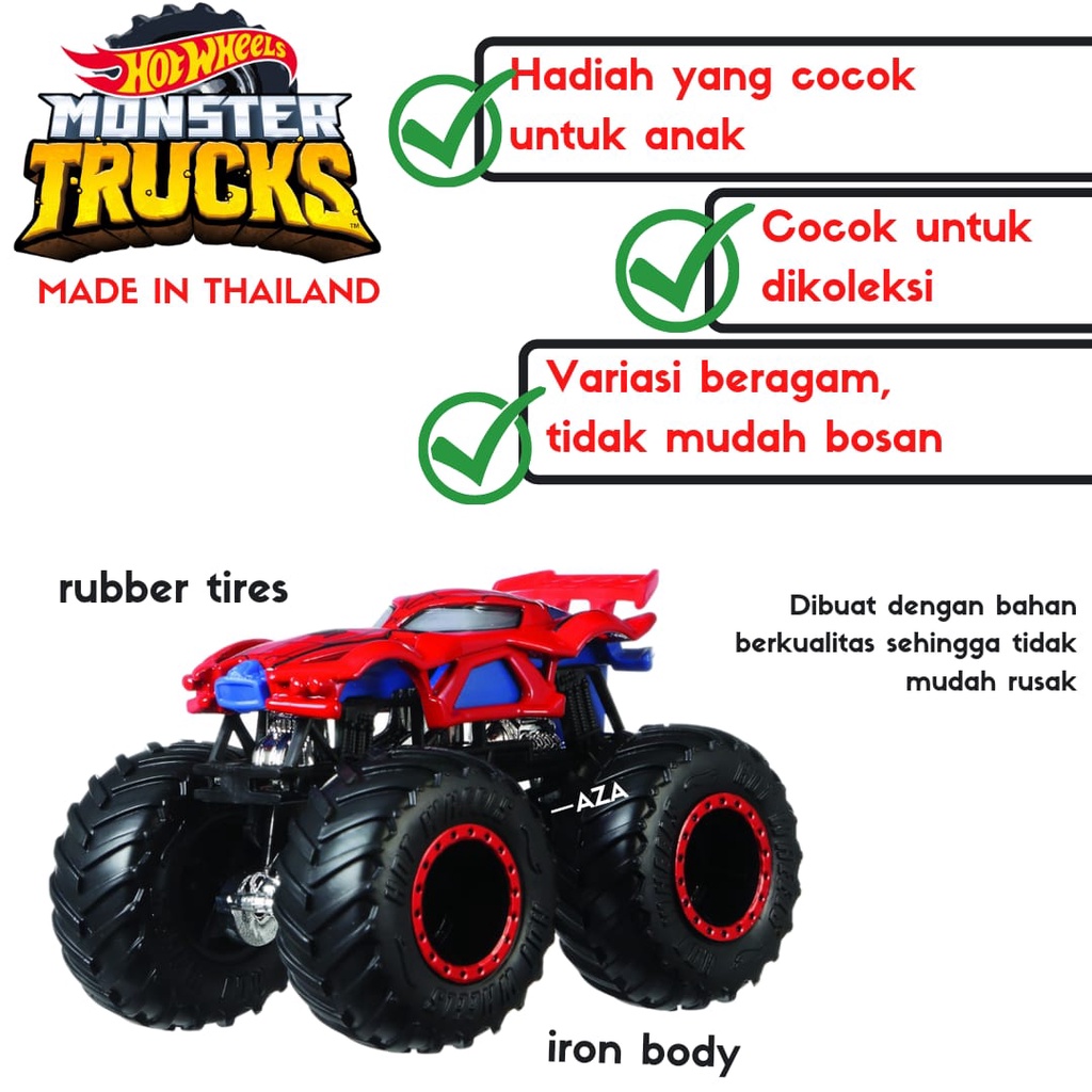 BEST SELLER | (1/2) TERMURAH! Hot Wheels Monster Trucks GLOW IN THE DARK 1/64 SKYLINE R34 fast furious HUMVEE JURASSIC PARK JEEP Diecast Marvel Spiderman Hulk Thanos Mega Wrex 5 Alarm Spongebob Super Mario Donkey Kong volkswagen momo land ROVER  big foot