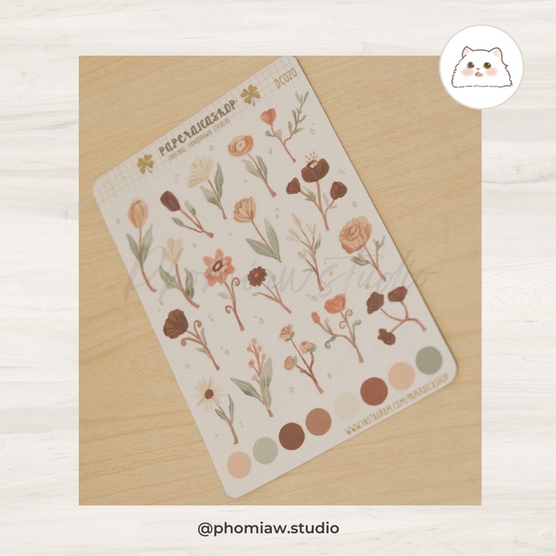 

Dainty Florals Stickers, Flower Stickers, Pink Stickers, Pink Krafts