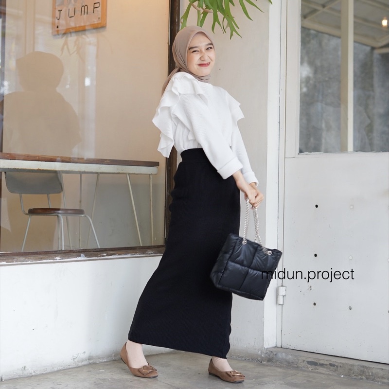 SKINNY SKIRT | ROK SPAN RAJUT PREMIUM | midun.project