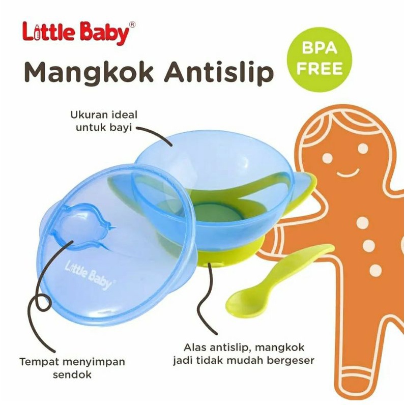 LITTLE BABY Mangkok Anti Slip Suction Bowl Mangkok Bayi