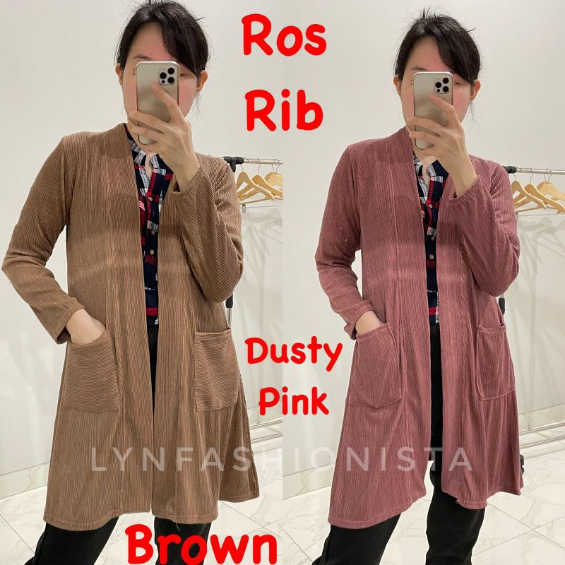 LYNFASHIONISTA-OUTER WANITA BASIC POCKET RAJUT PREMIUM/UNIKLO