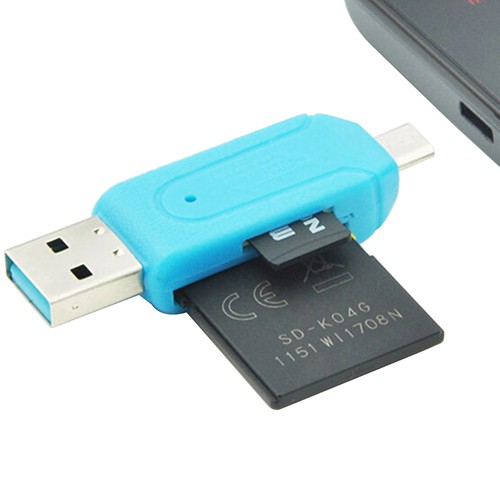 【venicenight】2in1 Card Reader OTG Micro USB TF SD Card Reader