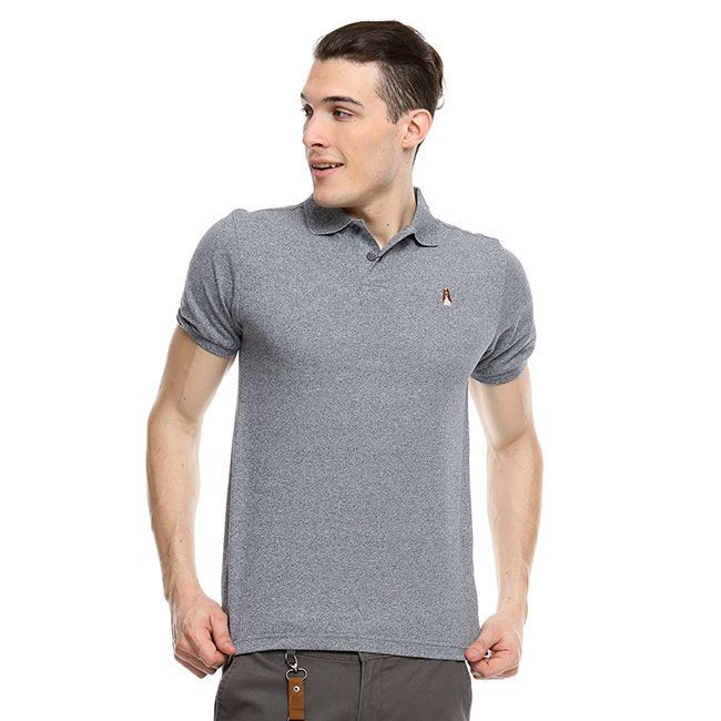 Hush Puppies Kaos Polo Pria Uttimo Grey