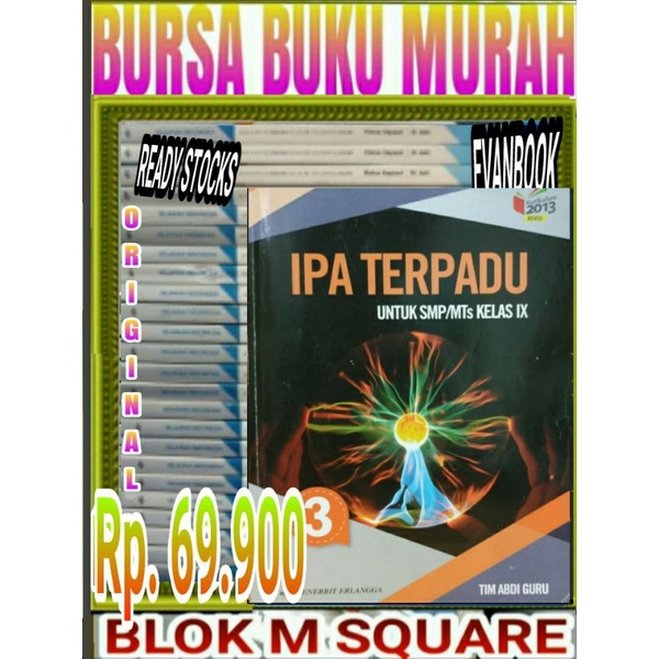 

Buku ipa terpadu untuk SMP kelas 3 IX 9 kurikulum 2013 revisi erlangga