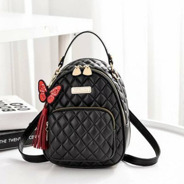 BQ 2295 RISCE TAS RANSEL MINI MULTIFUNGSI IMPORT WANITA CEWEK PEREMPUAN JAKARTA BATAM LT 1473