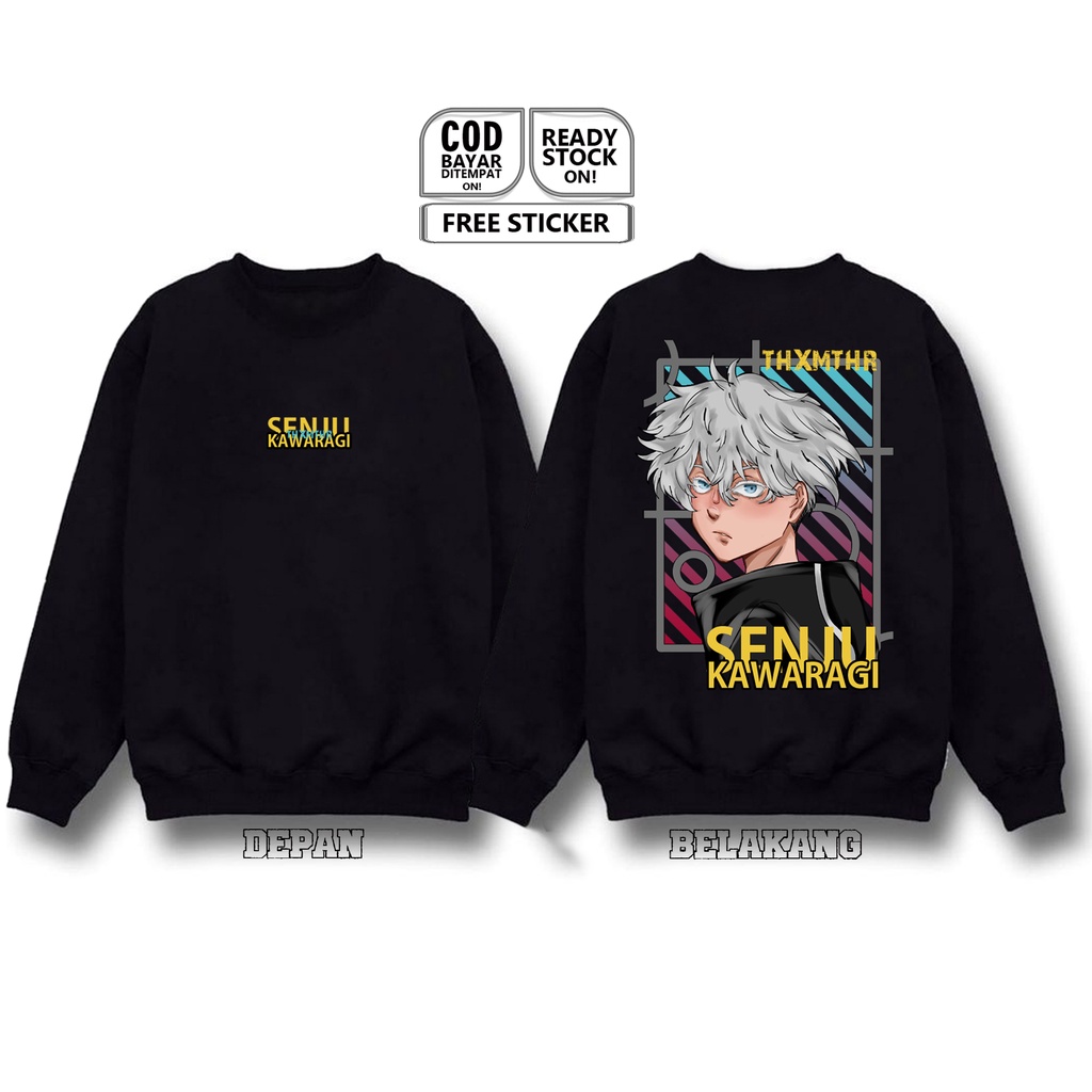 SWEATER SENJU KAWARAGI TOKYO REVENGERS AKASHI BRAHMAN GANG TOKYO MANJI WAIFU WIBU ANIME MANGA SIGN