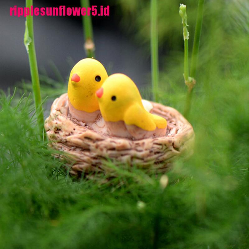 Miniatur Sarang Burung Bahan Resin