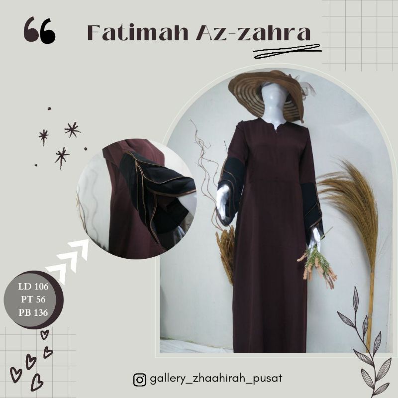 Abaya Hitam coklat tua adem