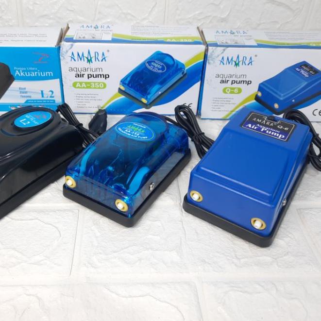 Aerator 2 Lubang AMARA Q6 & AA-350 Roston L2 100% Original air pump aquarium gelembung udara