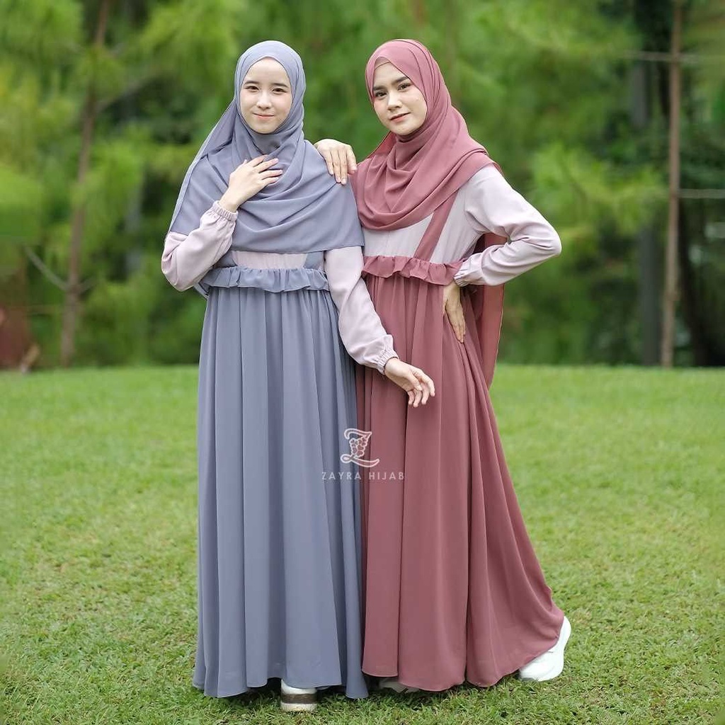 Grosir Aberia kancing full / gamis rayon Elegan