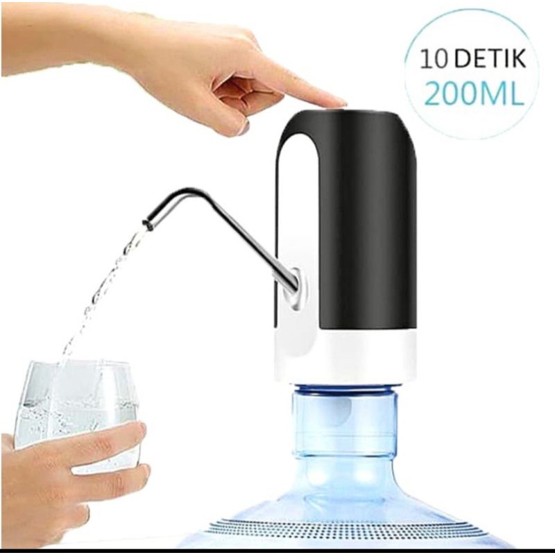 Pompa Galon Dispenser Elektrik USB RECHARGE + LED