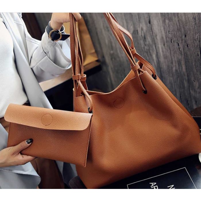 Tas wanita branded handbag cewek murah import - Abu -abu Tua