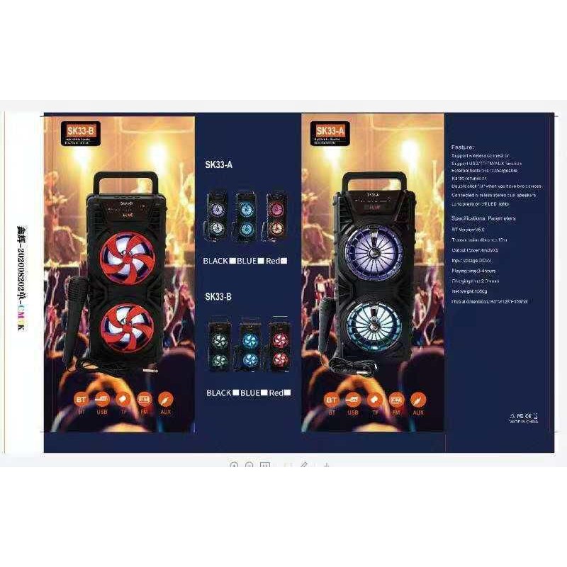 Ready bosku speaker bluetooth+Mic SK33-A Dan SK33-B