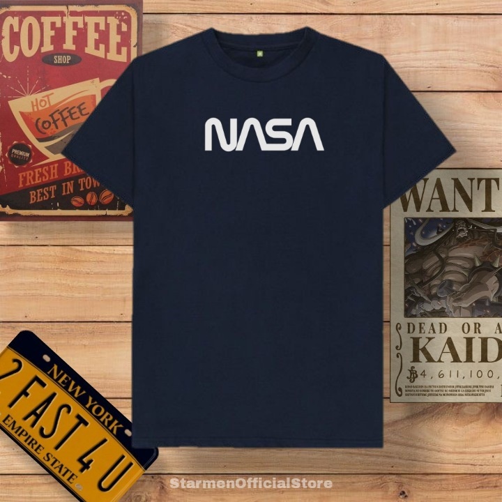 Kaos Distro Unisex NASA Katun Combed 30s / sablon polyflex /polyflex premium / Pakaian Pria Wanita Atasan Cowok Cewek /kaos kekinian / kaos viral / tshirt tumbrl tee basic /SIZE M , L , XL , XXL / kaus oblong oversize kaos murah best seller ready