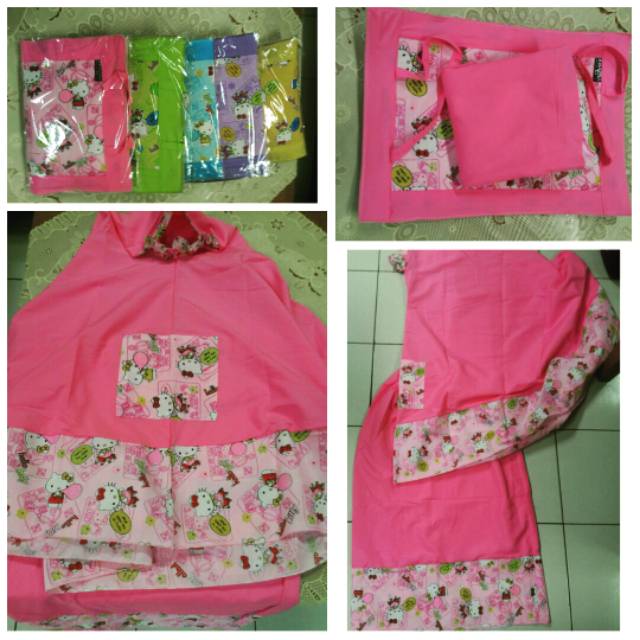 Mukena anak karakter Hello Kitty