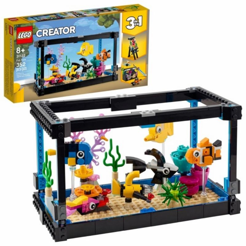 Lego Miniatur Aquarium Ikan Hias