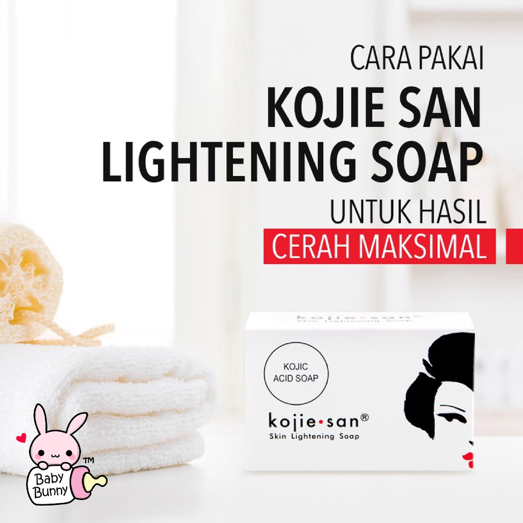 ❤ BELIA ❤ KOJIE SAN Skin Lightening Soap Kojic Acid, Dream White 45 / 65 / 135g Sabun KOJIESAN BPOM