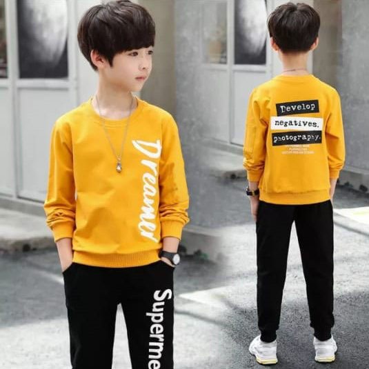 TC87 4WARNA/BUAT ANAK USIA 6-10TAHUN/BAJU ANAK BAHAN TEBAL ALFA/KAOS KEREN ANAK LENGAN PANJANG