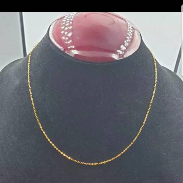 Kalung emas asli kadar 875 berat 1 gram polos