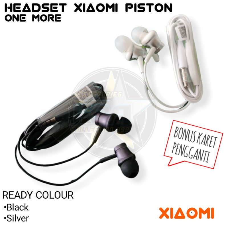 HEADSET XMI 1 MORE EXTRA BASS STEREO EARPHONE XMI RDMI 8 9 10 10C NOTE 5 6 7 8 9 10(1 MORE)