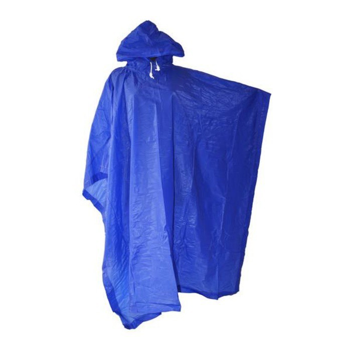 Jas Hujan Ponco Poncho Medium 210 biru Elephant Gajah size Dewasa