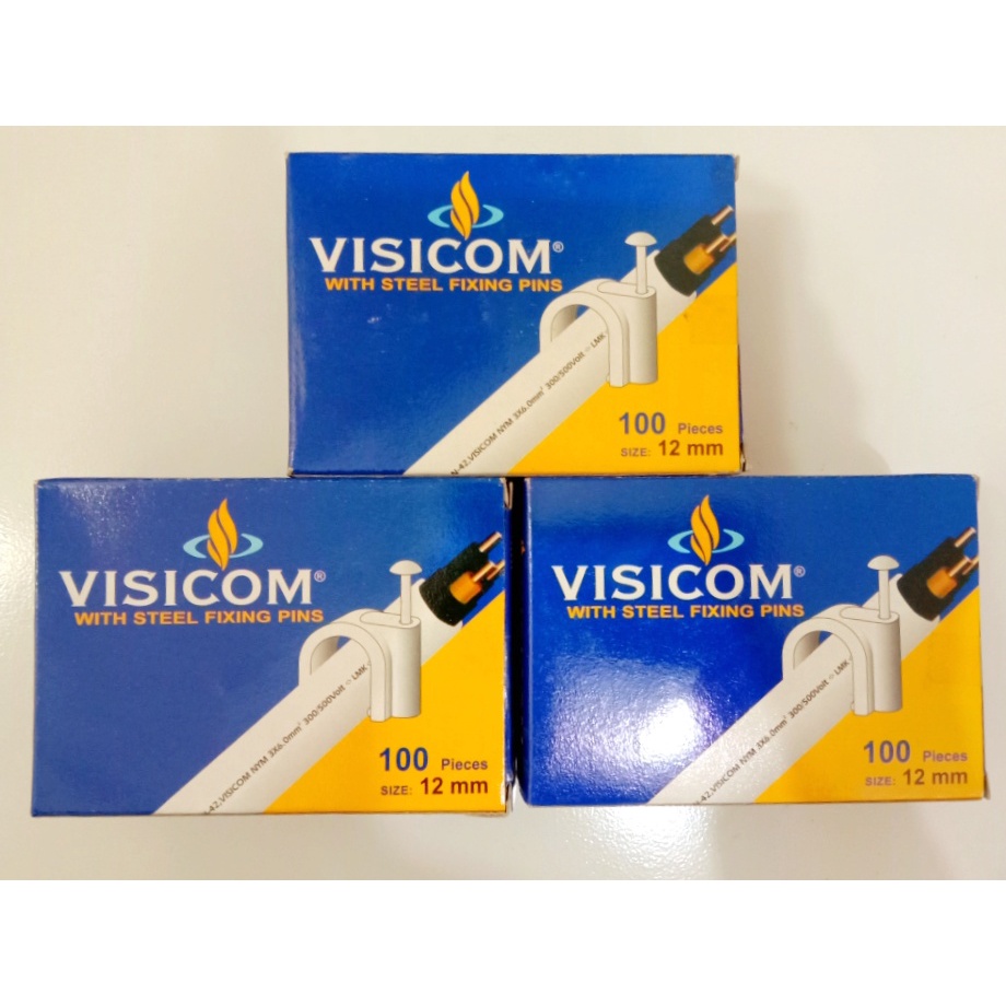 KLEM KABEL VISICOM 12MM 100PCS