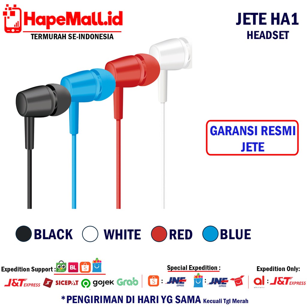 JETE HA1 HEADSET GARANSI RESMI JETE TERMURAH