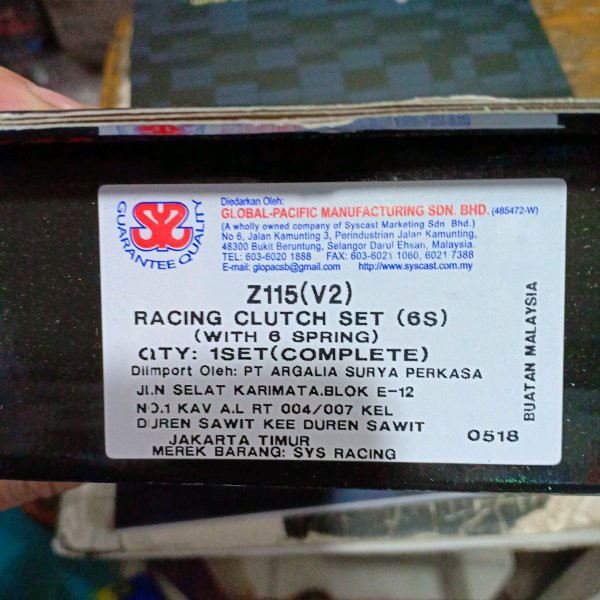 MANTAPPP!!!! Rumah Kopling Set SYS Per 6 Vega ZR Jupiter Z1