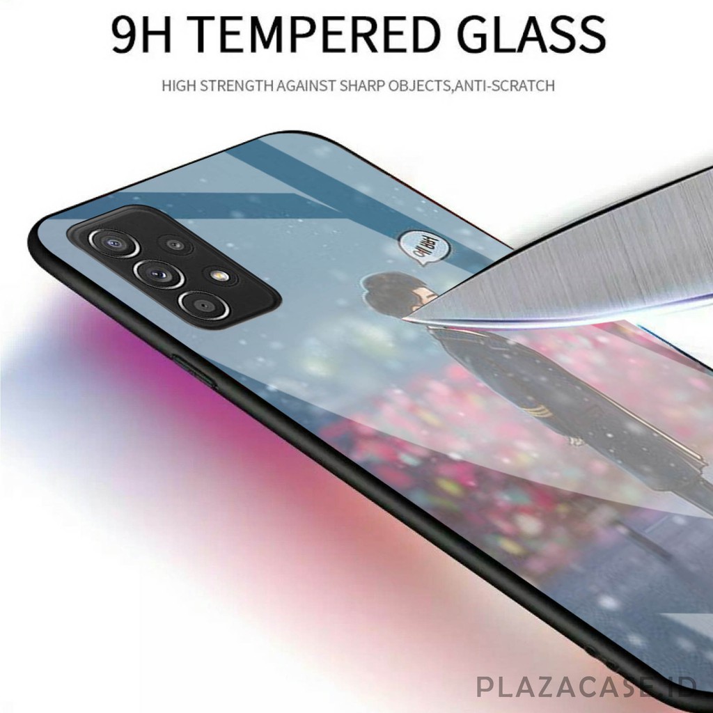 Couple Softcase Glass [K76] for ALL TYPE A15 RENO 4F V20 V20 SE A53 C17 RENO 4 REALME 7i Y30 Y50 A73