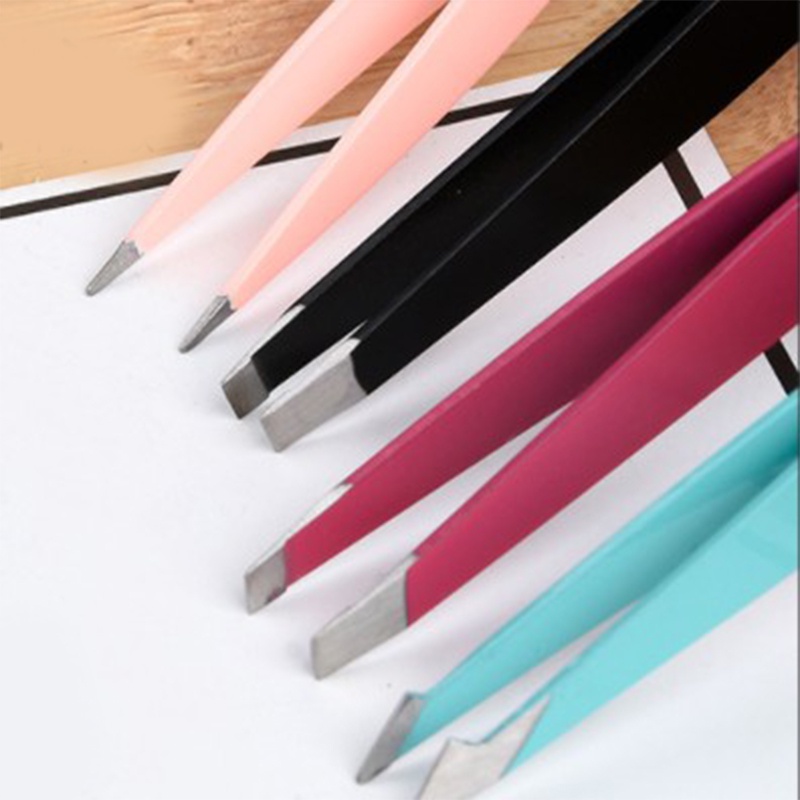 [Professional Stainless Steel Brow Trimming Clip] [Plucking Curler Eyelash Tweezers] [Beauty Makeup Tools]