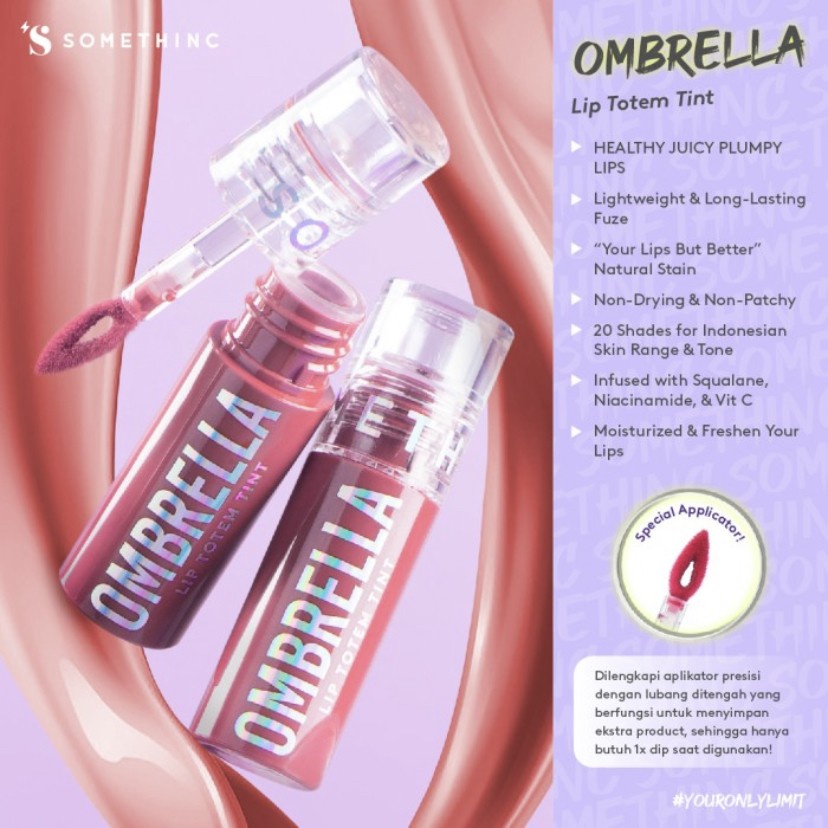 ★ BB ★ SOMETHINC OMBRELLA Lip Totem Tint - Lip Tint Melembapkan Bibir