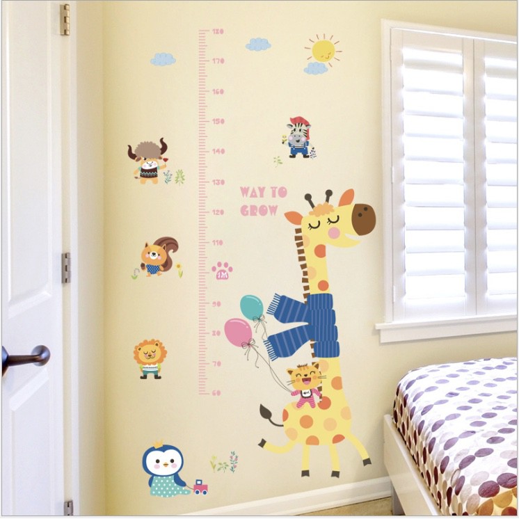 STIKER DINDING UKUR TINGGI BADAN WALL STICKER KIDDYSTORE