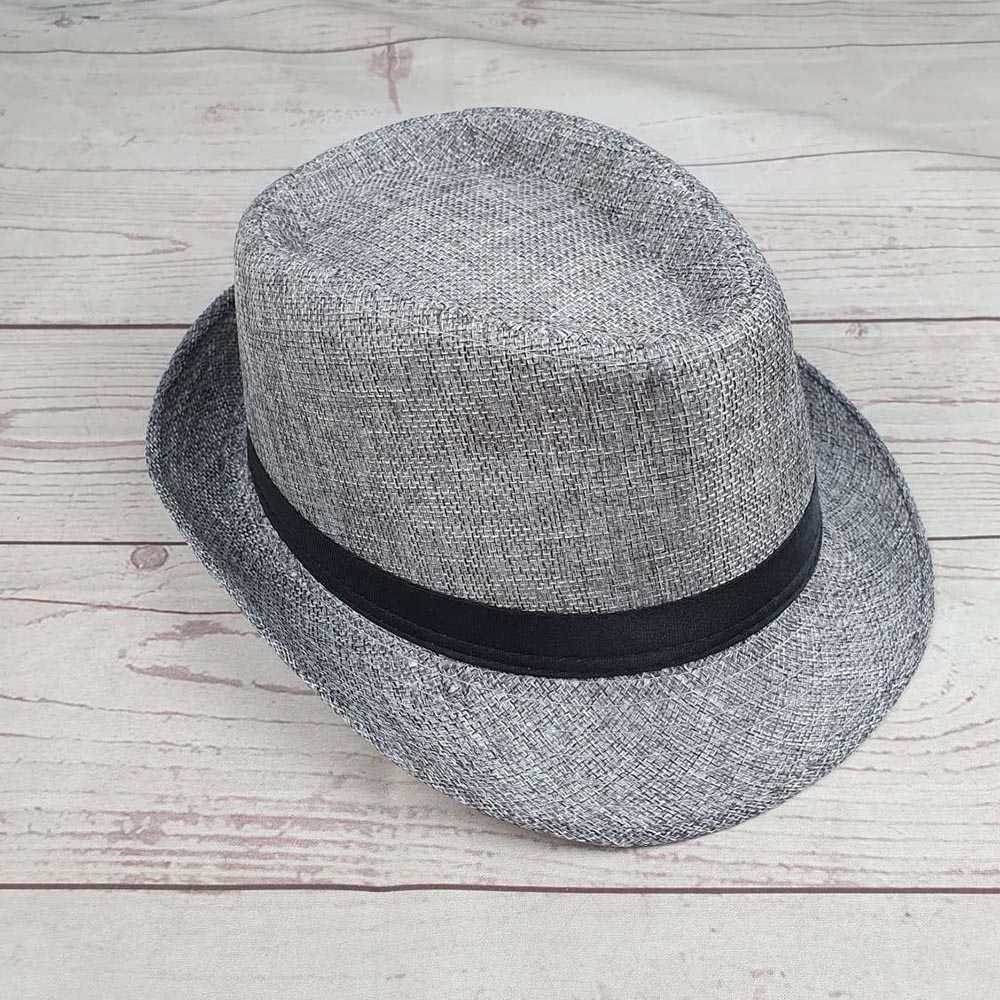 Topi Laken Jazz Vintage Topi Fedora / Topi Koboy Mafia Elegan Fedora Koboi / Topi Laken Pria Wanita Anak Dewasa Distro Import / Topi Penyanyi Musik Jazz Vintage Laken Asli Cowboy Import / Topi Pria Kulit Cewek Lebar Gaya Korea Kasual Keren Modern Murah