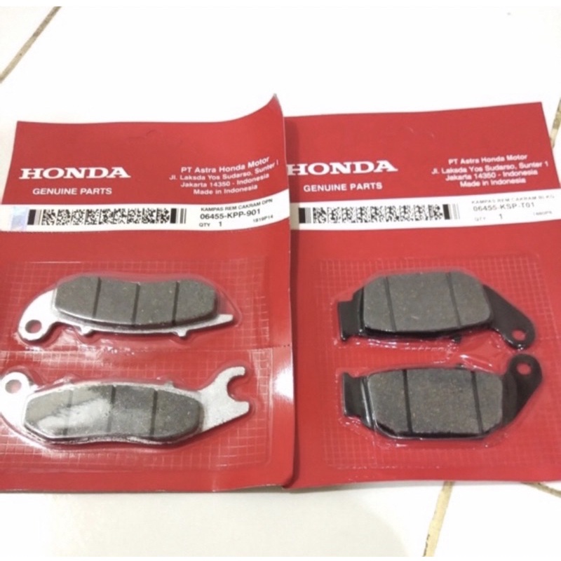 PAKET DISPAD REM DEPAN BELAKANG HONDA TIGER / MEGAPRO NEW / CB 150 KPP ORIGINAL