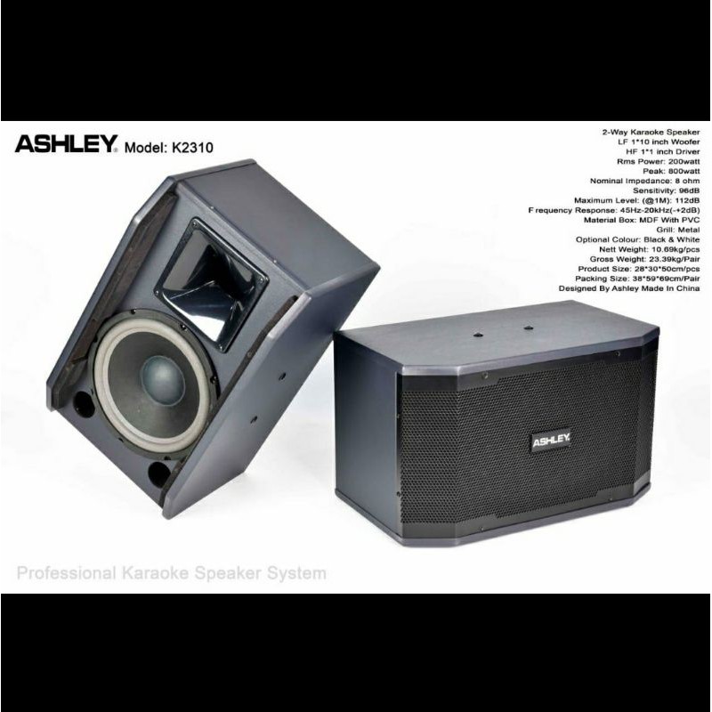 SPEAKER ASHLEY K2310/K 2310 10 INCI PASIF