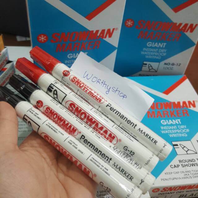 

SNOWMAN MARKER GIANT INSTANT WATERPROOF WRITING / SPIDOL SNOWMAN