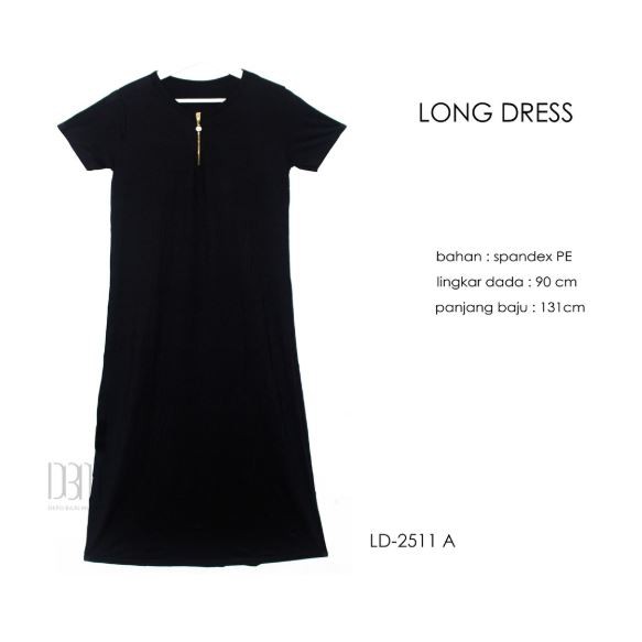 LONG DRESS POLOS SPANDEX NYAMAN