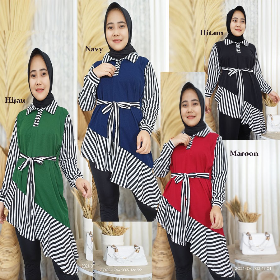 FELISIA TUNIK KOMBINASI SALUR GL FASHION