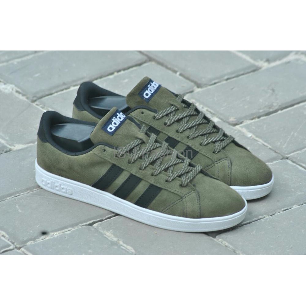 SEPATU ADIDAS NEO BASELINE GREEN ORIGINAL SNEAKERS SHOES SEPATU SKATE SEPATU PRIA