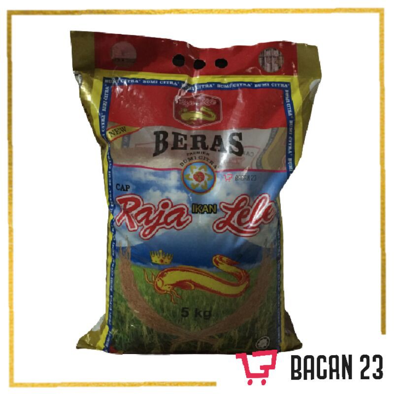 Beras Raja Ikan Lele 5 Kg / Beras Putih / Bacan 23 - Bacan23