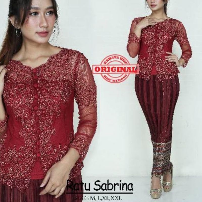 KEBAYA PAYET SABRINA/KEBAYA PAYET LENGA PANJANG/KEBAYA PESTA