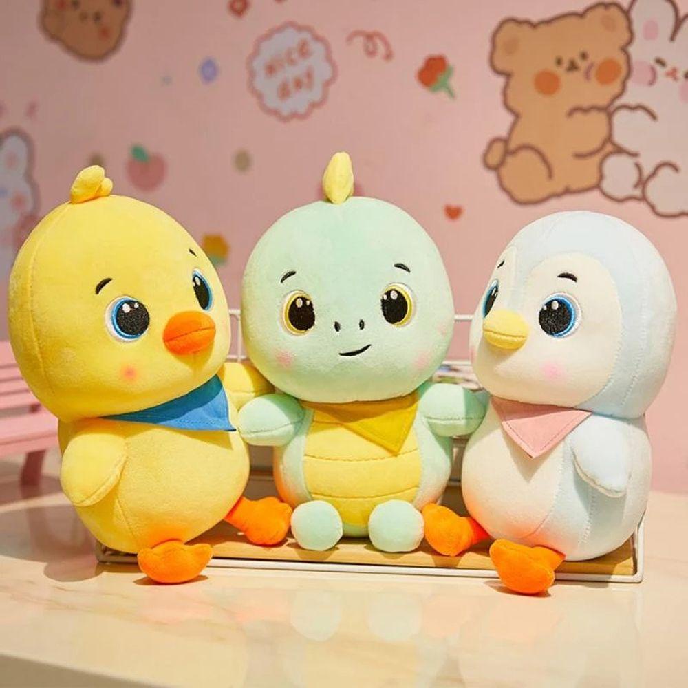 Mxbeauty Dinosaurus Mainan Mewah Ayam Kuning Kecil Dinosaurus Pinguin Ulang Tahun Menenangkan Boneka Hadiah Valentine Mainan Lembut Anak Hadiah Dekorasi Kamar Boneka Ayam Kuning Kecil