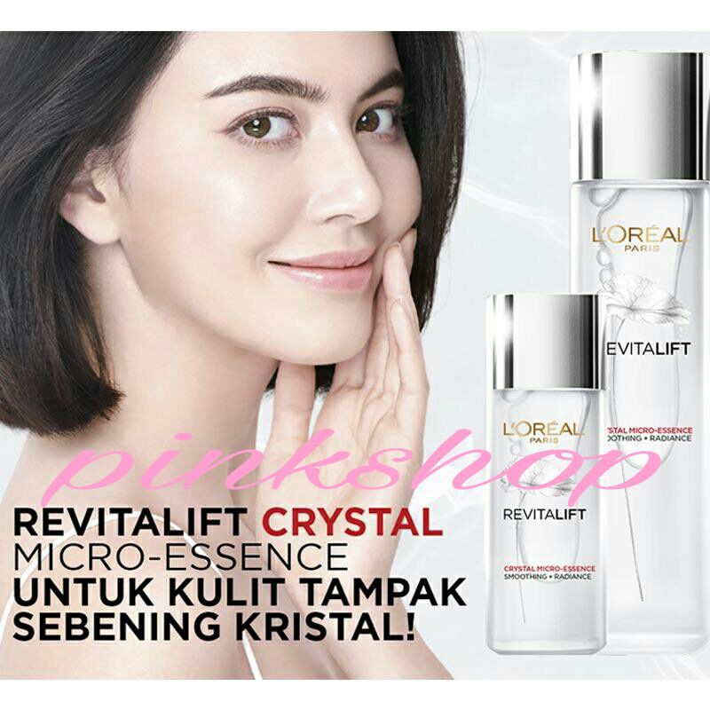 ORIGINAL LOREAL REVITALIFT CRYSTAL MICRO ESSENCE 65ML | L'OREAL ESSENCE WATER 130ML SERUM PENCERAH