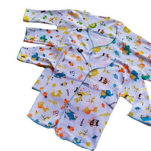 3 Pcs Baju bayi lengan panjang nb Motif  atasan bayi  baju anak lengan panjang  Baju bayi 0-6 bl