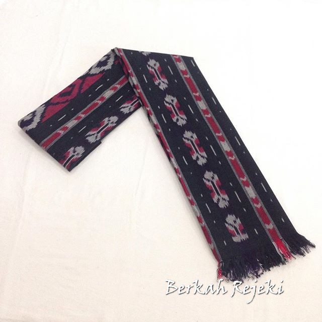 New Trend Kain Tenun Blangket ATBM Hitam Ungu Batik BR